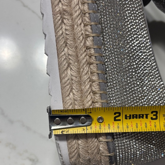 Gianni Bini Sparkling Silver Loafers - Picture 8 of 13